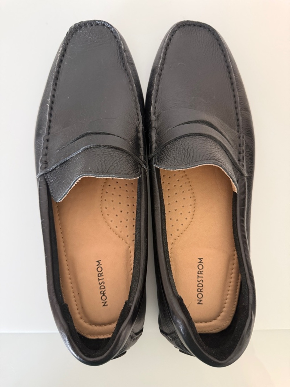 Nordstrom Men’s Cody Black Leather Penny Driving Loafers Size 11 M NWOT - Picture 5 of 8